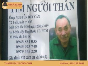 Tờ rơi tìm người thân