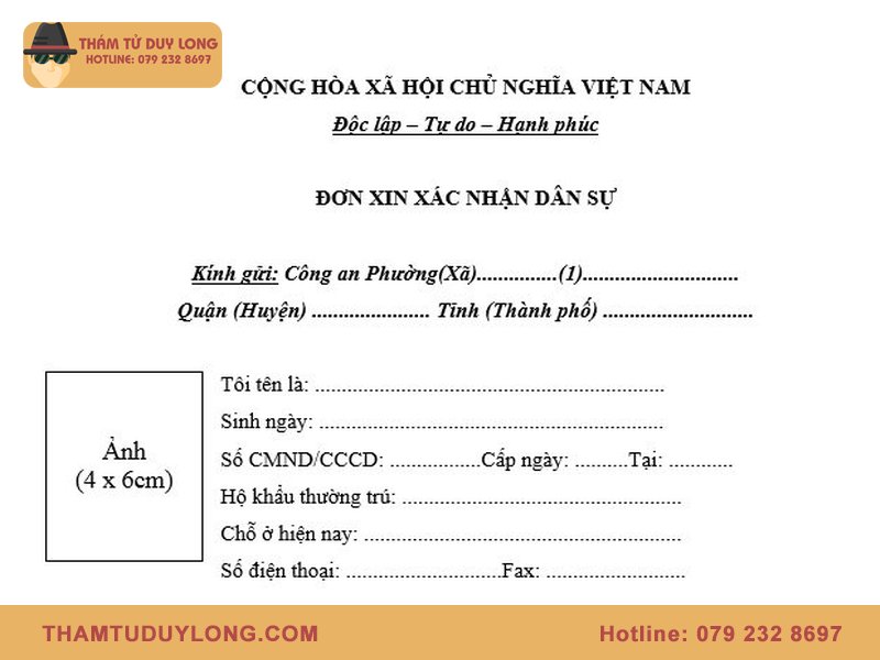 Giấy xác nhận nhân thân không tiền án tiền sự