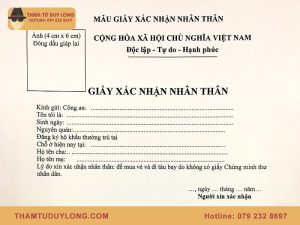 Giấy xác nhận nhân thân là gì?
