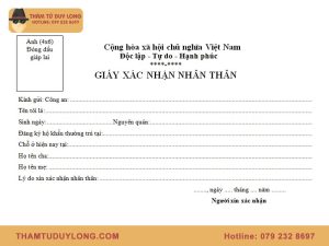 Xin giấy xác nhận nhân thân ở đâu?