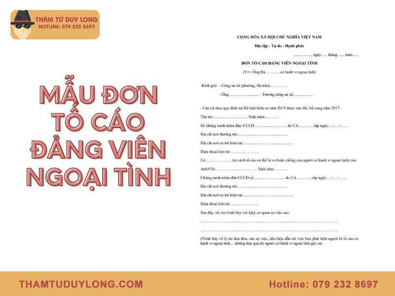 Đơn tố cáo ngoại tình